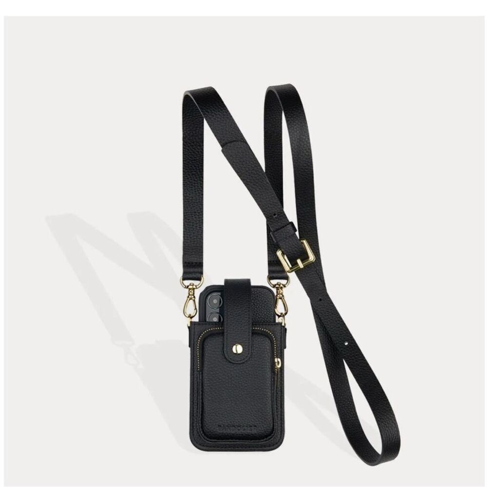 Bandolier Black Phone Case with Gold Accents